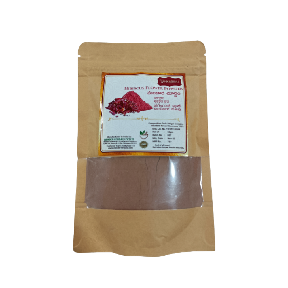 Wonder Herbals Mandara (Hibiscus) Powder - Distacart