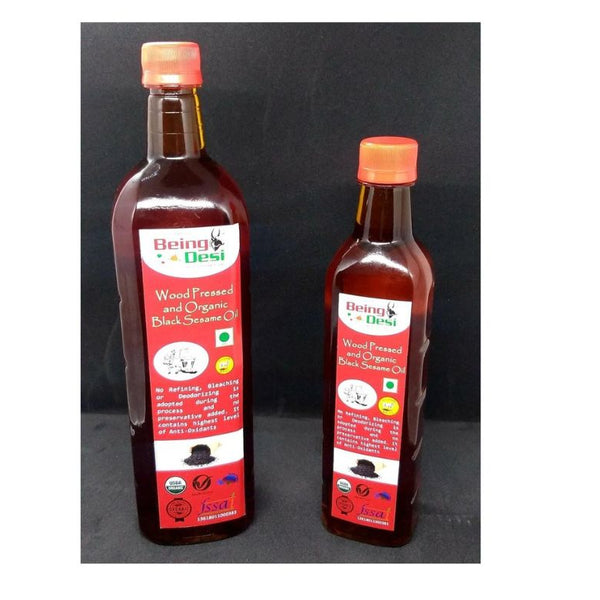 Being Desi Wood pressed Organic Black Sesame Oil - Distacart
