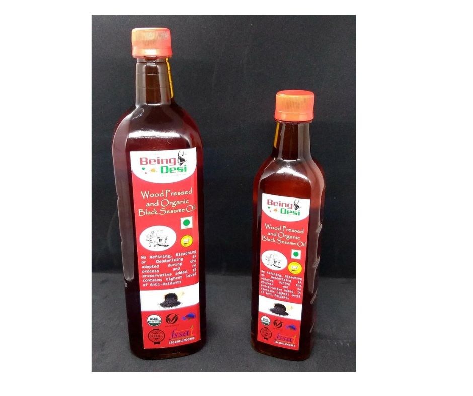 Being Desi Wood pressed Organic Black Sesame Oil - Distacart