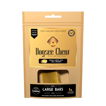 Dogsee Turmeric Large Bars: Long-Lasting Dental Chews For Large Dogs