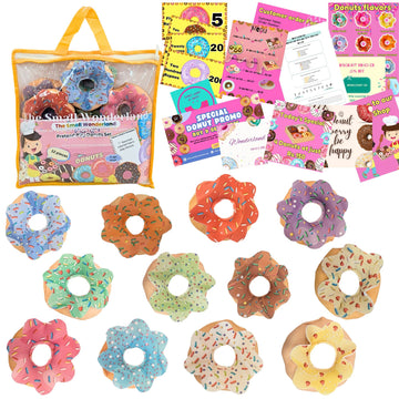 The Small Wonderland Pretend Play Donut Shop Set – 12 Colorful Fabric Donuts with Play Menu, ATM Cards, Money, and Shop Poster - Distacart
