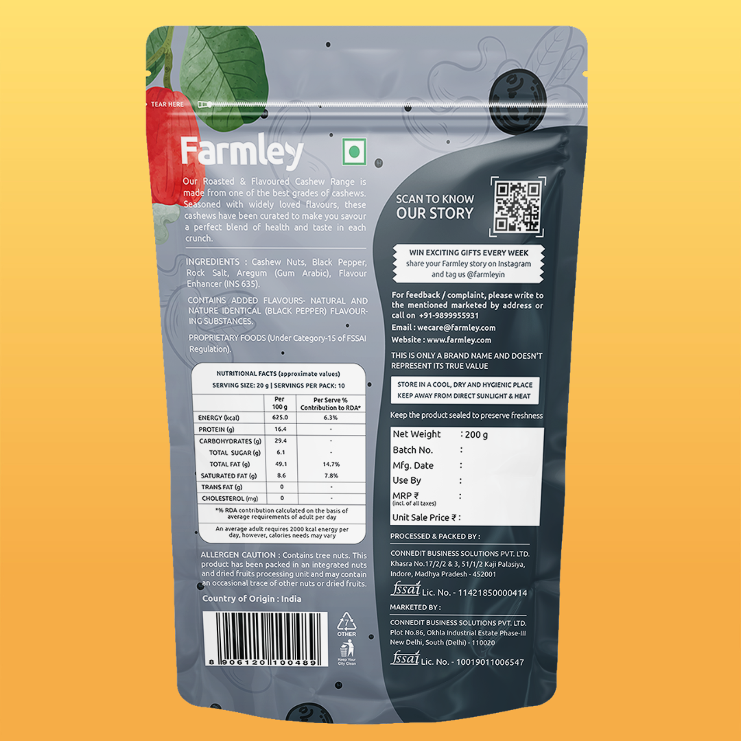 blackpeppercashewsroasted160g