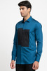 Blue Shirt With Black Patch Box Shirt by Hilo Design - Distacart