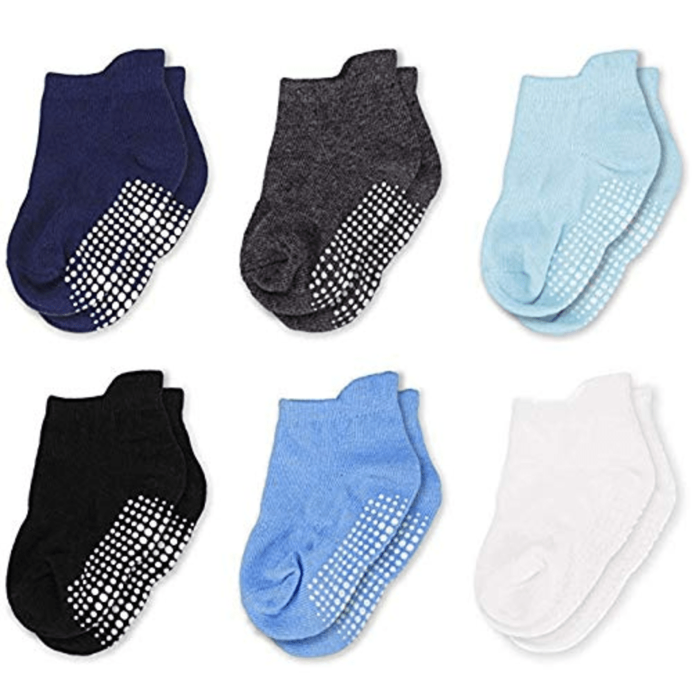 AHC Baby Socks Anti Slip Anti Skid Soft Cotton Blended Ankle length Socks With Grip - Distacart