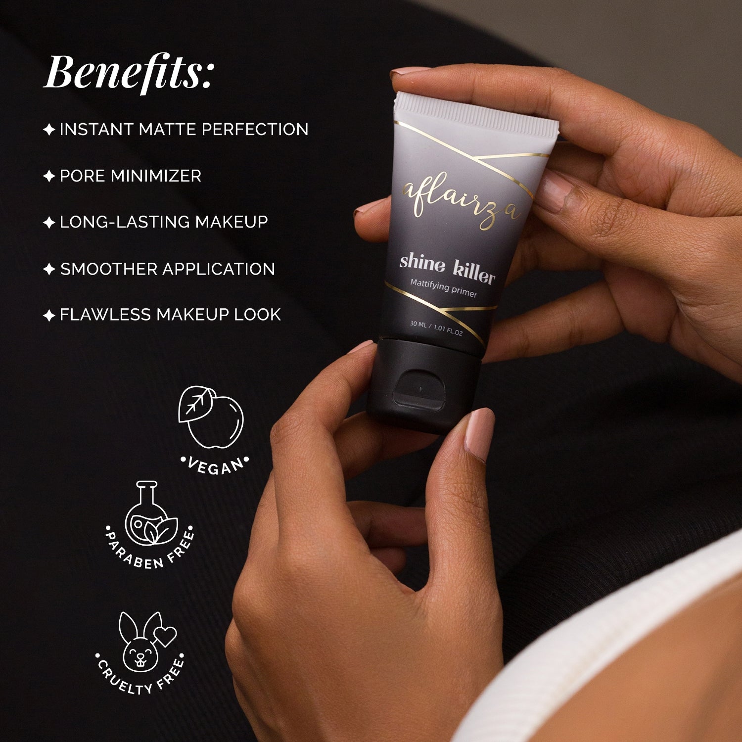 Aflairza Shine Killer Mattifying Primer-Perfect Makeup Base for Oily & Combination Skin