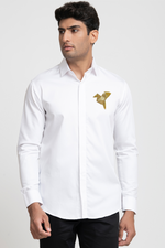 Thumbnail for Origami Bird Embroidery Shirt by Hilo Design