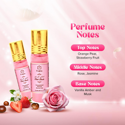 Frabia Pink Blush Perfume Oil Roll-On - Strawberry - Dista