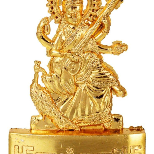 Kesar Zems Zinc Plated Goddess Saraswati Idol - Distacart