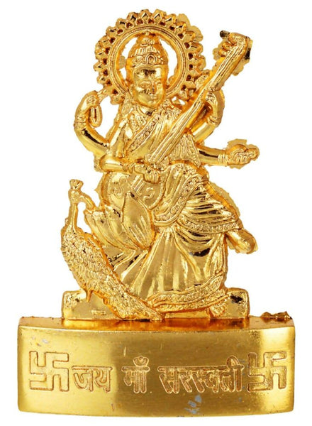 Kesar Zems Zinc Plated Goddess Saraswati Idol - Distacart
