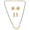 AanyaCentric Gold Plated Mangalsutra with Pendant, 2 Pair Earrings - Distacart