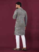 Thumbnail for Anaita Navy Chikankari Work Viscose Rayon Straight Kurta - Distacart