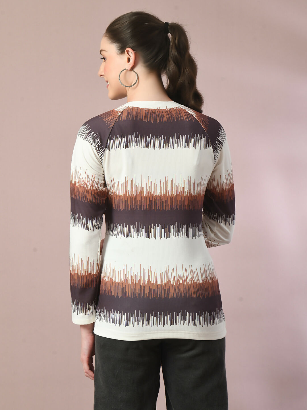 Myshka Women's Multi Embellished Raglan Sleeve Party Top - Distacart