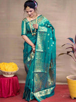 Thumbnail for Anouk Woven Design Zari Banarasi Saree