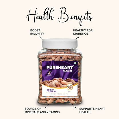 Pureheart Nutreat Borma Cashews - Distacart