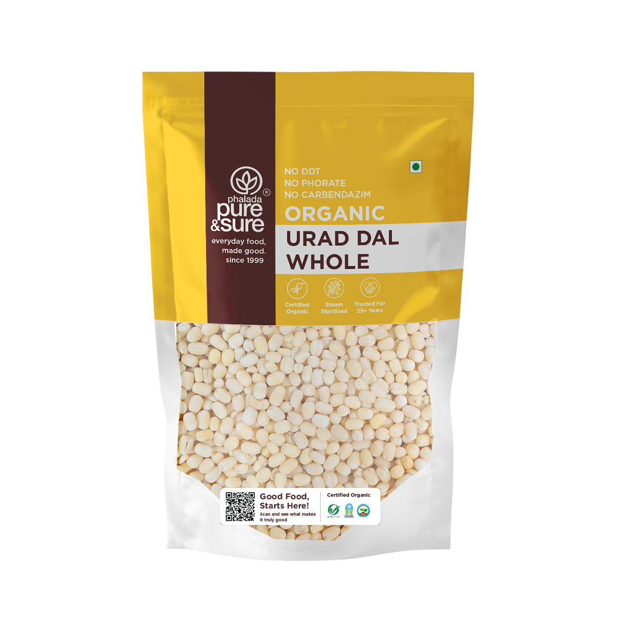 Pure & Sure Organic White Urad Dal Whole