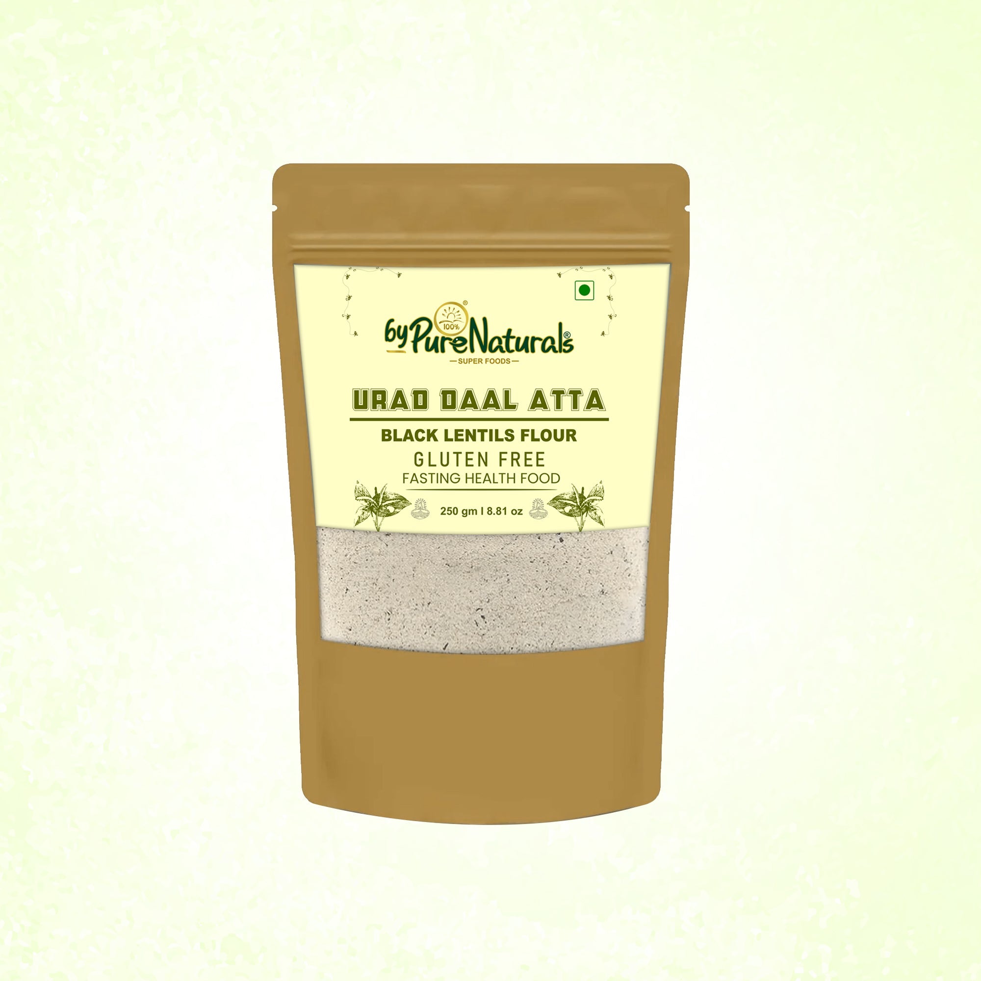 byPureNaturals Urad Daal Atta (Black Lentils Flour) - Dista