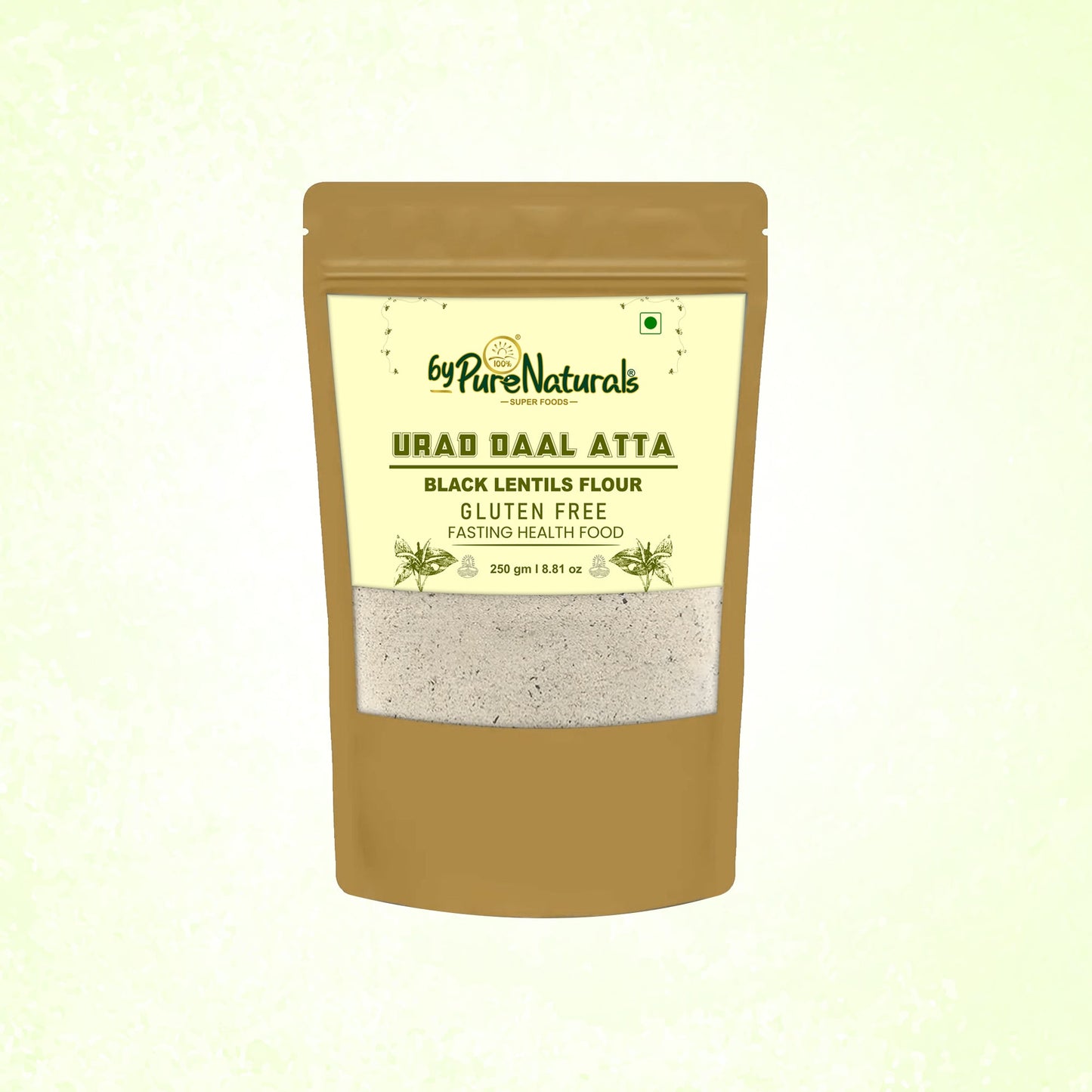 byPureNaturals Urad Daal Atta (Black Lentils Flour) - Dista
