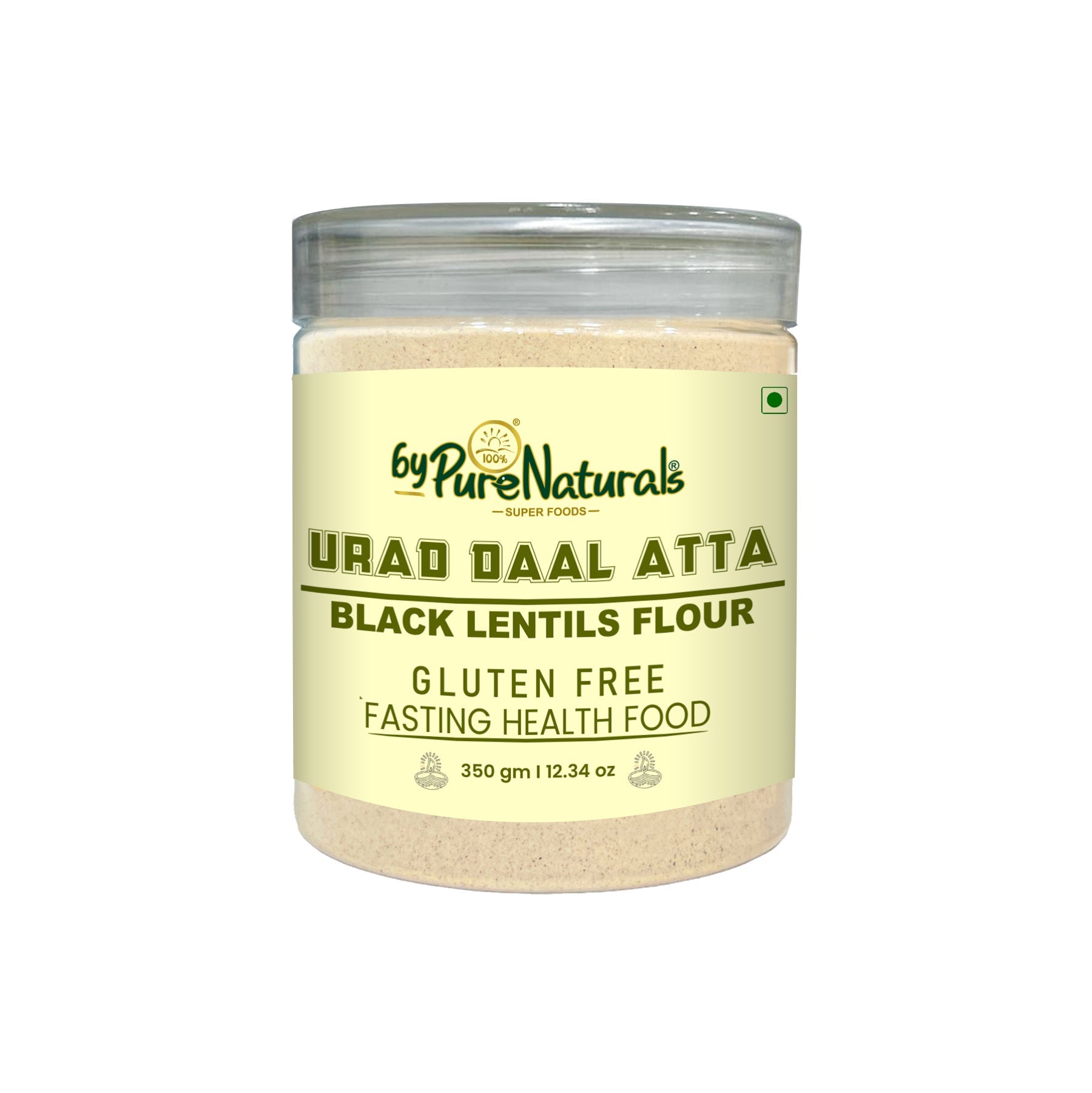 byPureNaturals Urad Daal Atta (Black Lentils Flour) - Dista