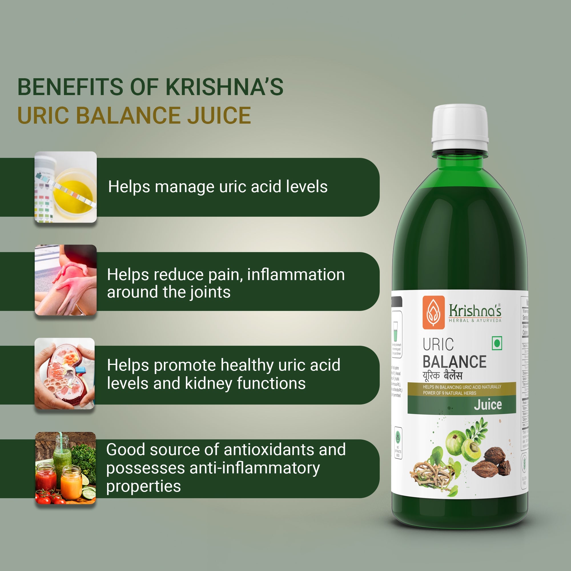 Krishna'S Herbal & Ayurveda Uric Balance Juice