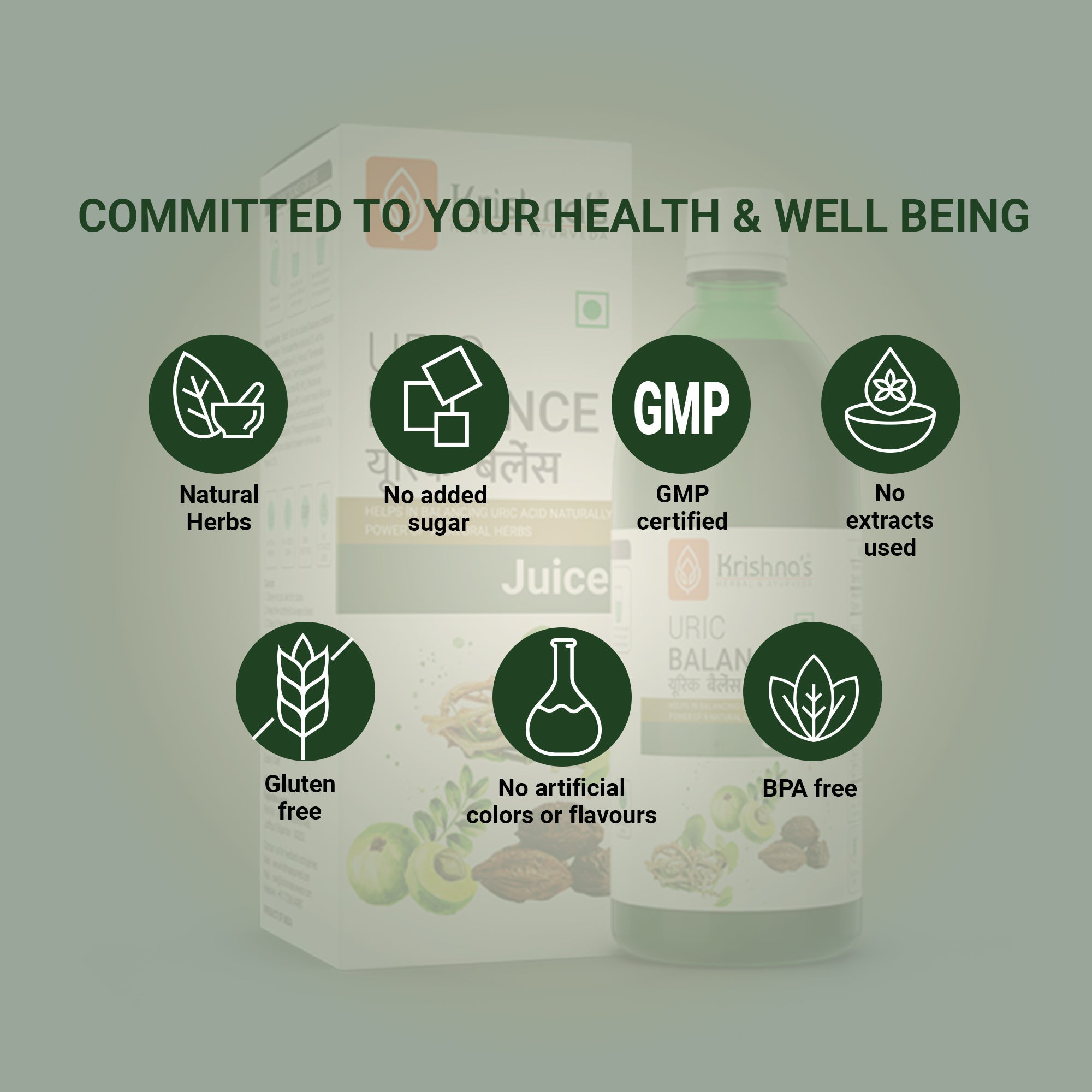 Krishna'S Herbal & Ayurveda Uric Balance Juice