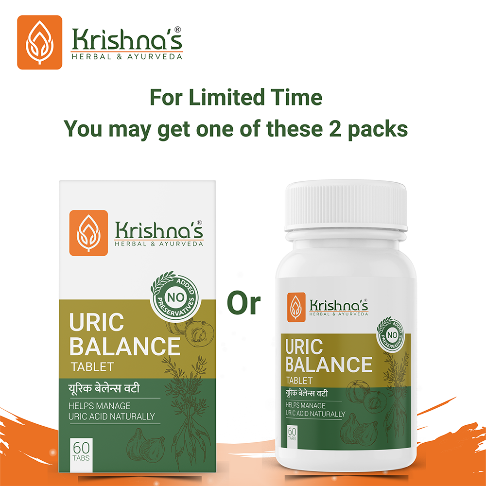 Krishna'S Herbal & Ayurveda Uric Balance Tablets - Distacart
