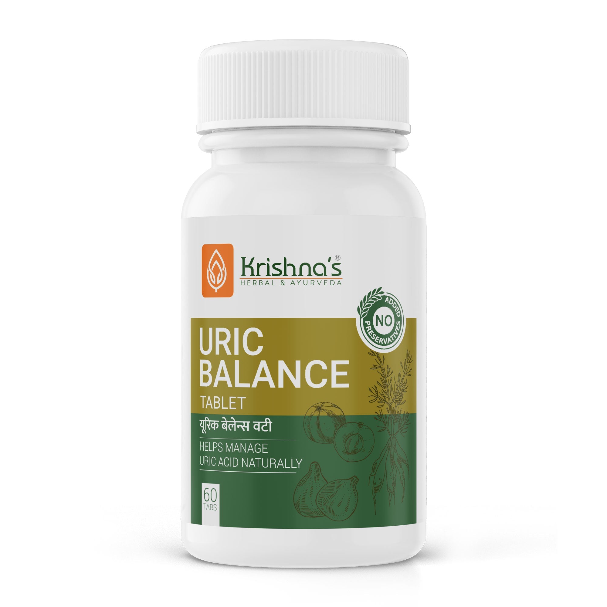 Krishna'S Herbal & Ayurveda Uric Balance Tablets