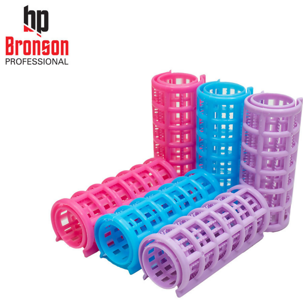 Bronson Professional Roller Curlers Clips For Women - 25mm - Dista