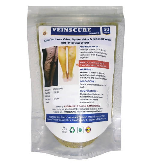 Ayurvedshakti Veinscure powder - Distacart