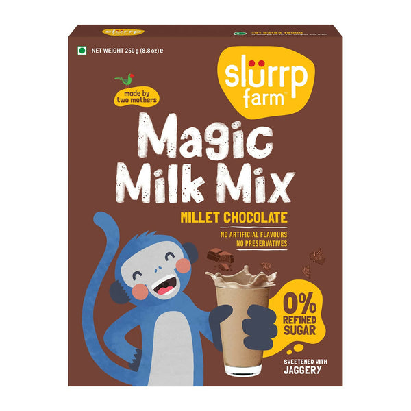 Slurrp Farm Chocolate Milk Mix Sweetened with Jaggery Powder - Distacart