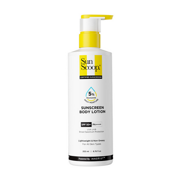 SunScoop 5% Niacinamide Daily Moisture Sunscreen Body Lotion SPF 50+ PA++++ - Distacart