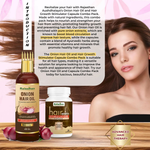 Thumbnail for Rajasthan Herbals Onion Hair Oil & Hair Growth Stimulator Capsule Combo