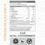 Thumbnail for As-It-Is Atom Vitamin D3 & K2 (Mk-7) Veg Capsules