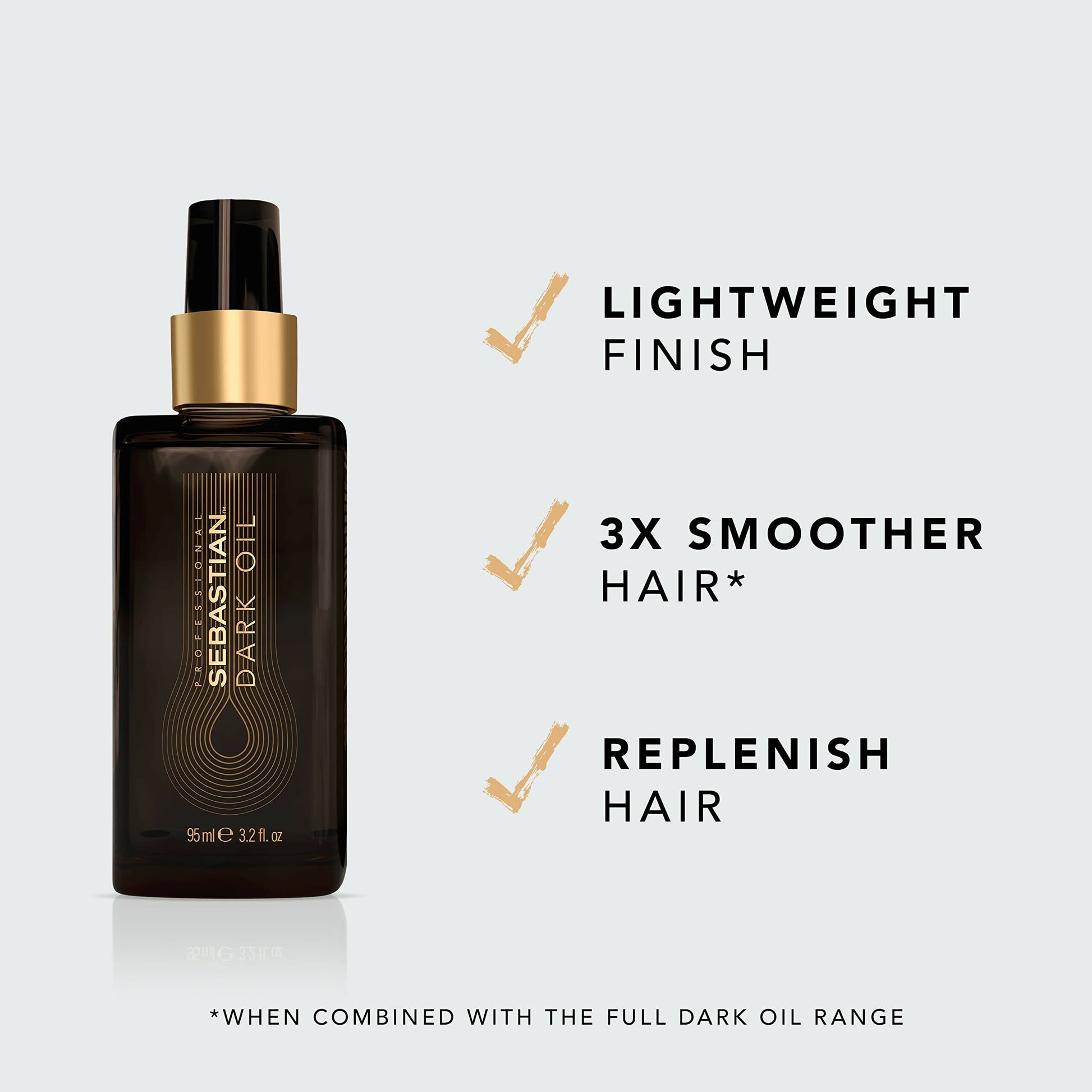 Sebastian Professional Dark Oil Hair Styling Oil - Distacart