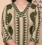 Thumbnail for Miravan Womens Polka Dot Printed V-Neck Kurta With Palazzo And Dupatta Set - Distacart