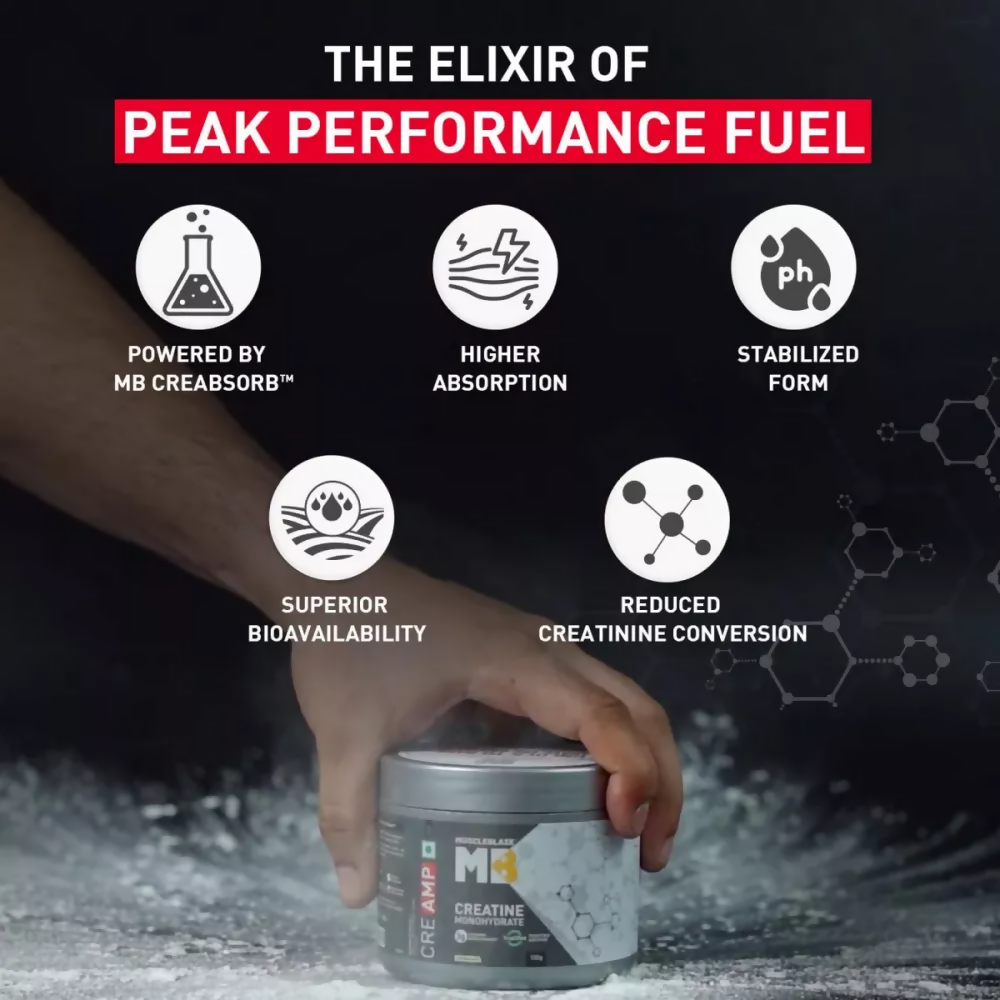 MuscleBlaze Creatine Monohydrate Creamp Unflavored