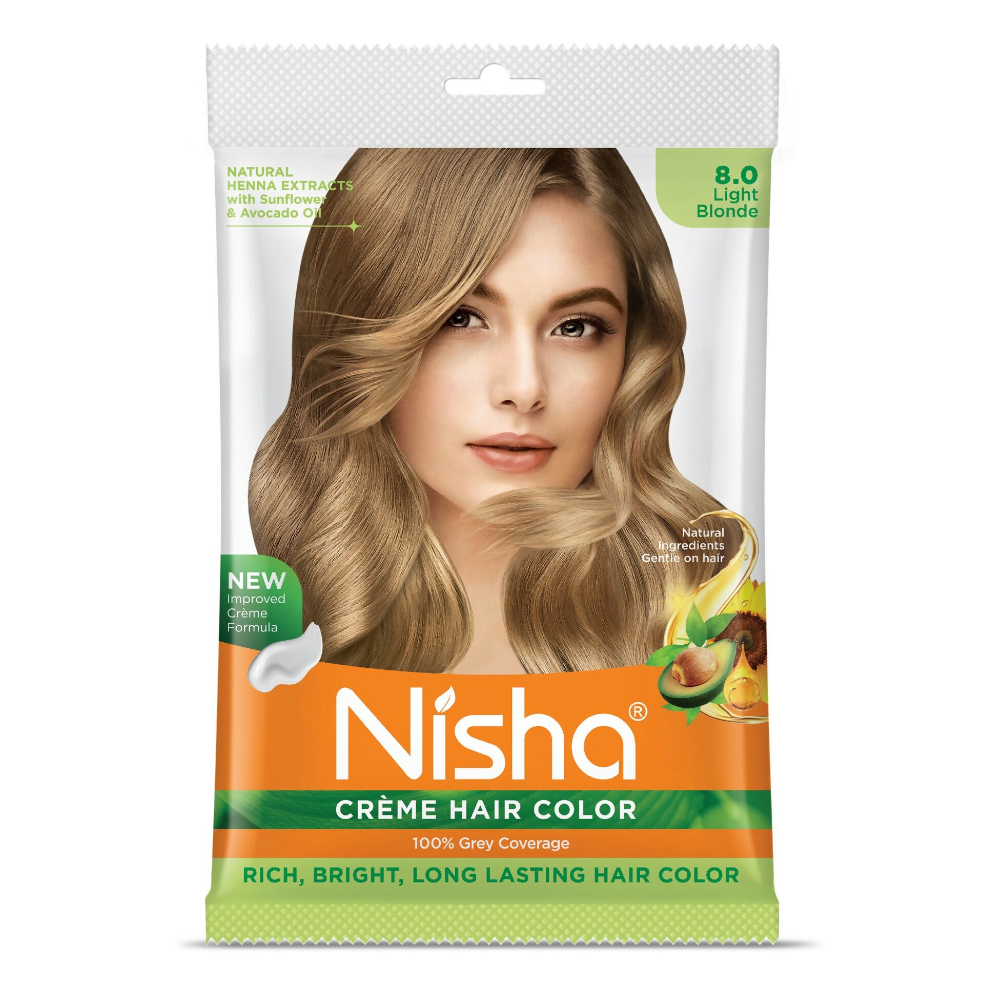 Nisha Creme Hair Color for Women - Light Blonde - Distacart