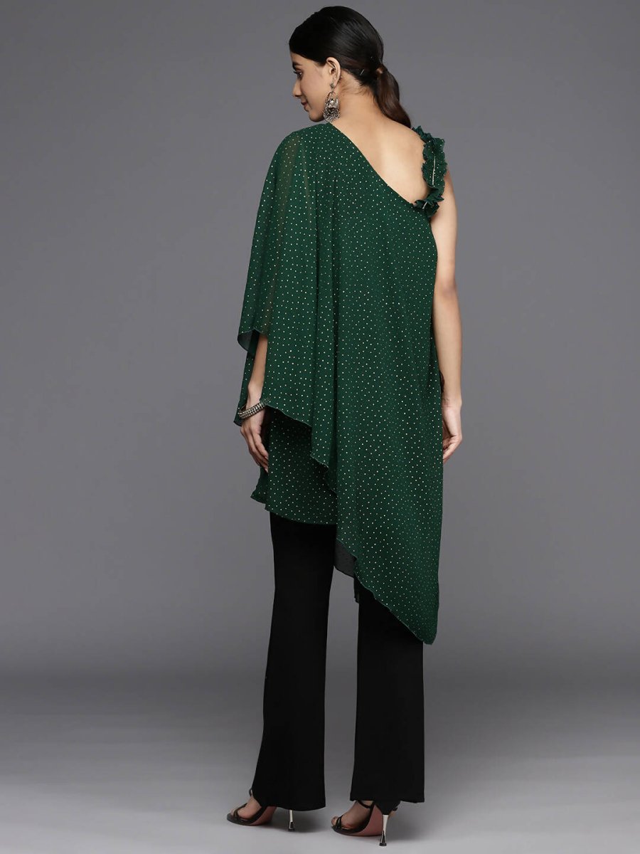 Ahalyaa Women's Traditional wear Tunic - Dark Green - Distacart