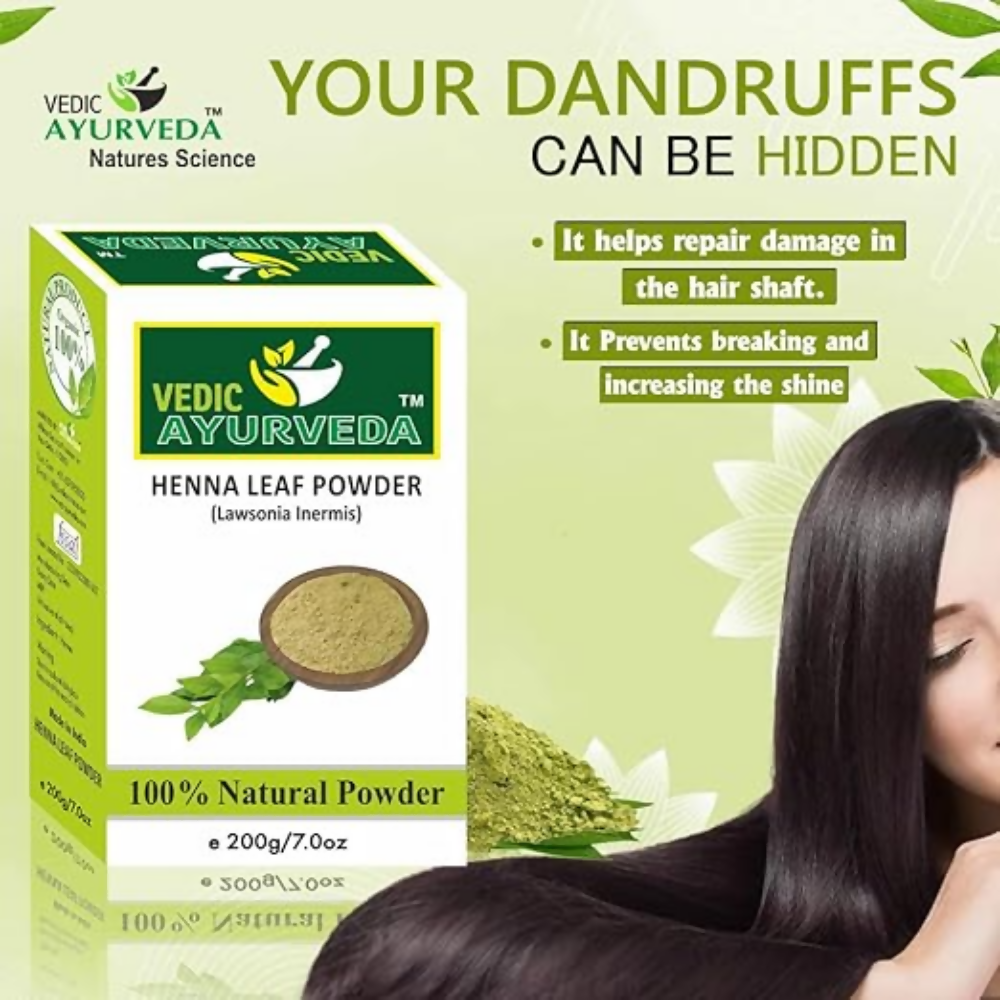 VedicAyurveda Henna Leaf Powder - Dista