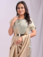 Thumbnail for Astita Organza Grey Saree