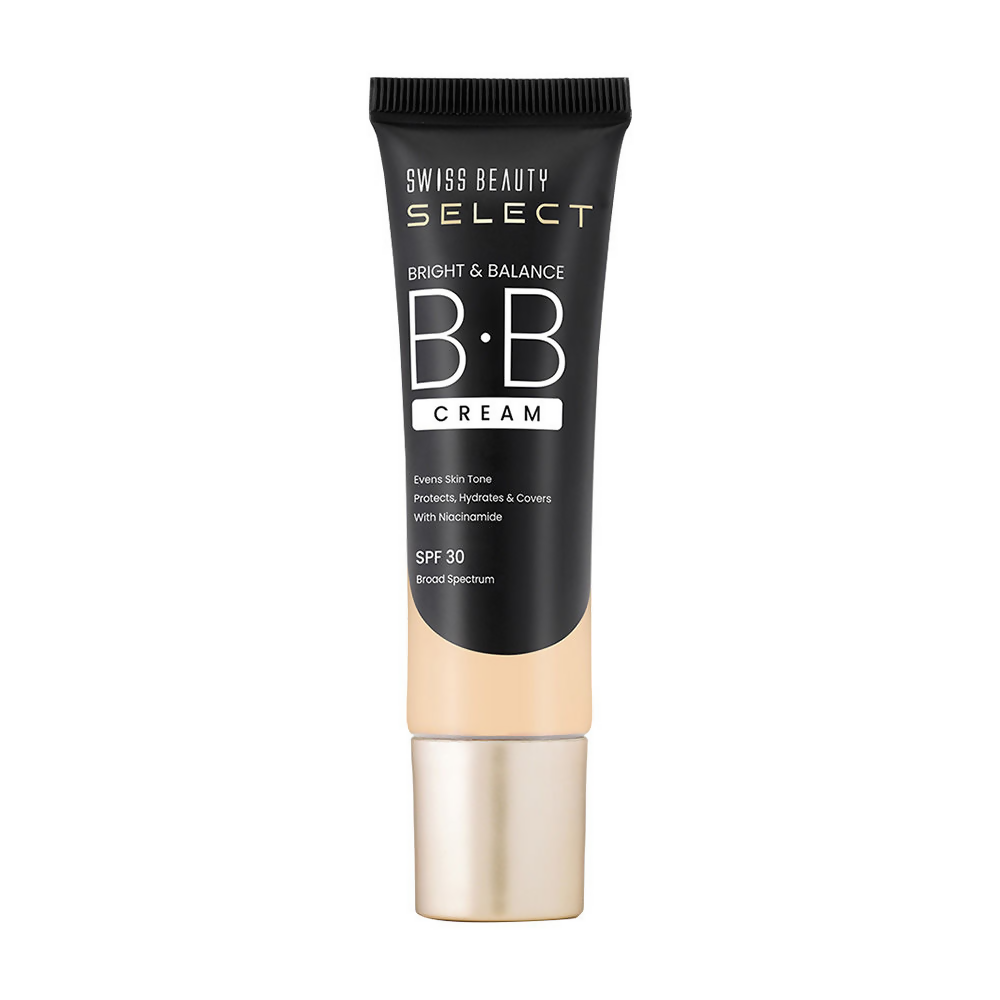 Swiss Beauty Select Bright & Balance BB Cream With Niacinamide - 3 Butter Nude - Distacart