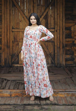 Thumbnail for Aastha Fashion Women's Multicolor Georgette Digital Printed Anarkali Dress - Distacart
