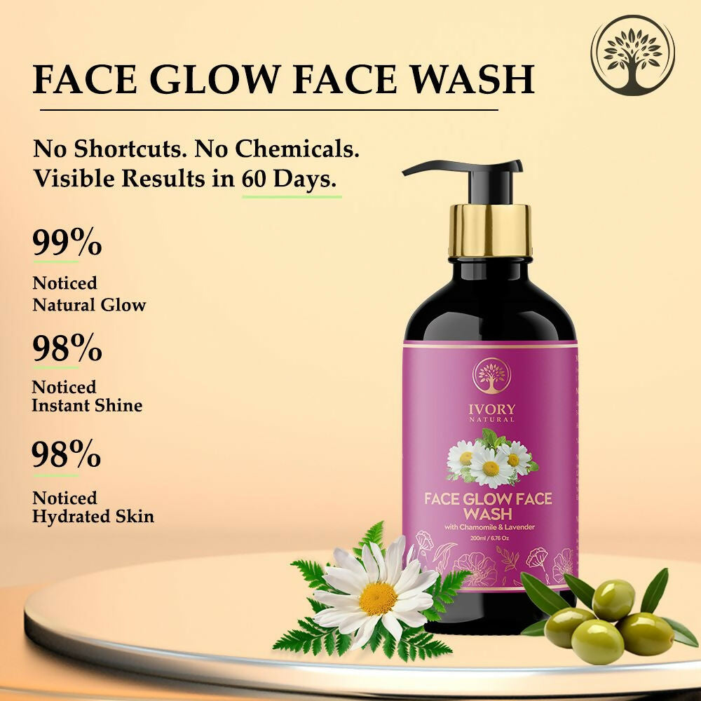 Ivory Natural Face Glow Face Wash For A Luminous, Radiant Complexion - Distacart