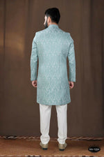 Thumbnail for Joban Fashion Men's Green Woven Jacquard Kurta with Pyjama - Distacart