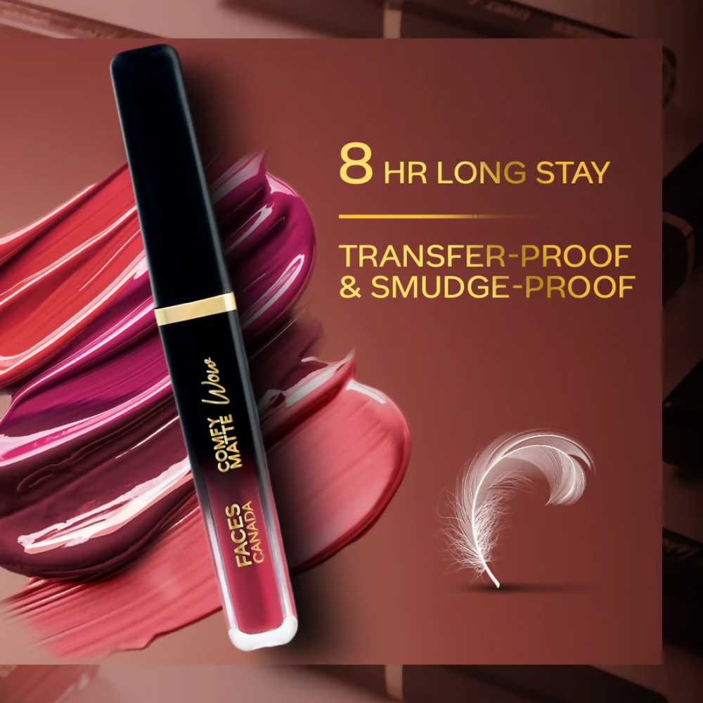 Faces Canada Comfy Matte Wow Liquid Lipstick - Cocoa Crush 07 - Distacart