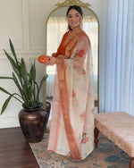 Thumbnail for Dwija Fashion Embroidered Kurti With Pant And Duppata Set-Orange Rust