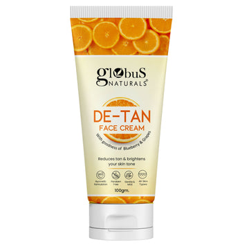 Globus Naturals De Tan Face Cream, Suitable For All Skin Types - Distacart