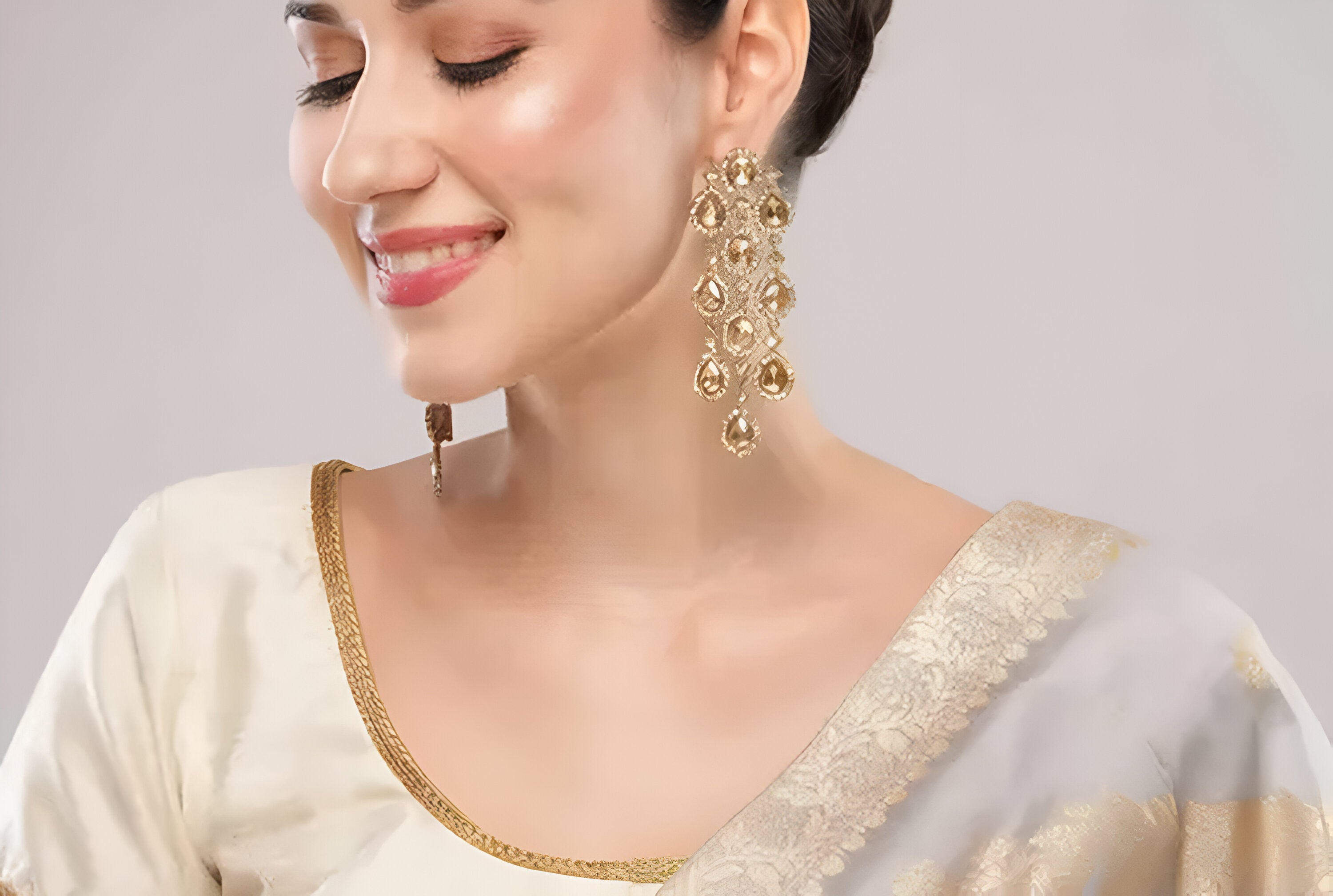 Jewel City Luxurious Silver Cascade Earrings - Crystal-Embellished Statement Earrings for Wedding & Festival Glamour