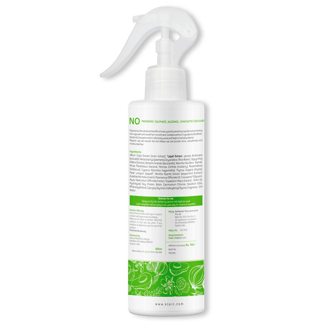 Ktein Onion Hair Spray - Distacart