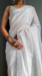 Thumbnail for Malishka Export Cotton Printed Ready To Wear Saree With Blouse Piece - Mehendi - Distacart