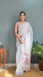 Thumbnail for Malishka Export Cotton Printed Ready To Wear Saree With Blouse Piece - Red - Distacart